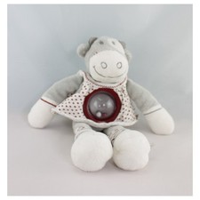 Doudou vache grise hochet