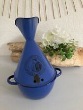 1124⚜️ Old Nicolay Inhaler Blue Enamelled Sheet Metal Vintage Height 22 Cm