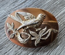 Antique Art Nouveau "Bird" Brooch - Gold Plated