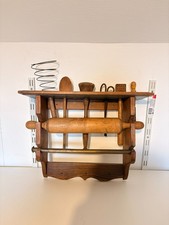 Ancien Porte Ustensile Bois