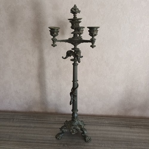 Chandelier bougeoir ancien - bougeoir,