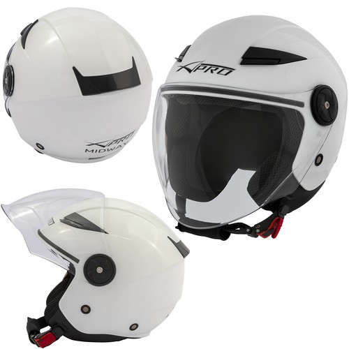 Casque moto jet visière - casque,