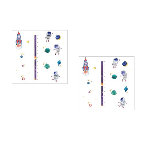 Sets stickers muraux toise - 2,