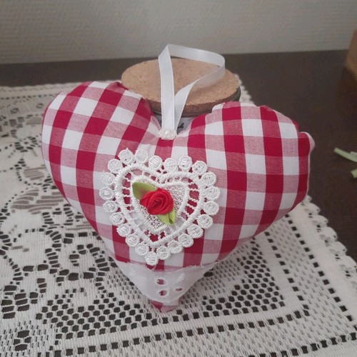 Coussin cœur suspendre - coussin,