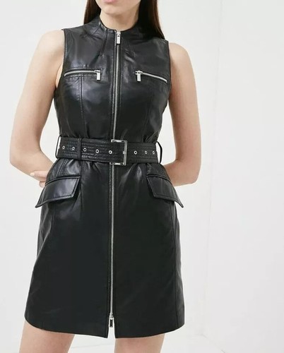 Nouvelle robe cuir crop - robe,