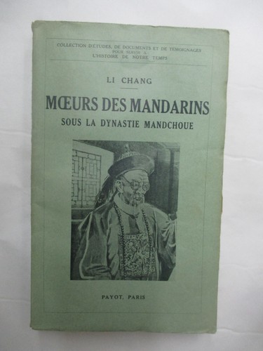 Chang moeurs des - li,