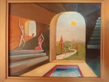 Peinture huile surréalisme