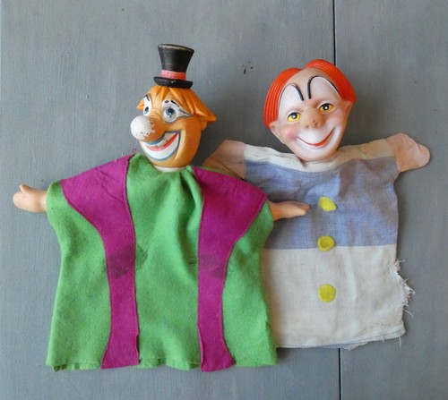 Lot anciennes marionnettes - lot,