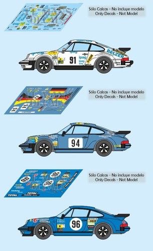 Décal porsche 930 mans - décal,