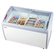 Vitrine Réfrigérée À Crème Glacée Vitrine À Glaces Gelato Commerciale 362L