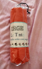IRGE single cotton sheet with corners 90x200+25 ORANGE art.LE DYES