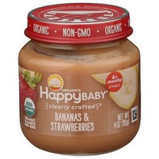 Alimentation Pour Bébé Banane Et Fraises 4 Oz (Caisse De 6) Par Happy Baby Food
