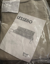 IKEA Lessebo Sofa Bed Cushion Cover Set Beige NEW 000.588.97