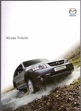 Mazda Tribute 4x4 2001-2003 UK Market Sales Brochure 2.0 16v & 3.0 V6 24v