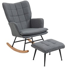 HOMCOM Fauteuil à bascule