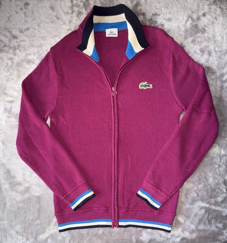 Gilet lacoste zippé fuchsia - lacoste,