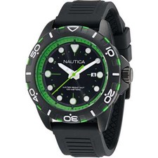 Montre Homme NAUTICA NSR NAPNRS402 Silicone Noir Sub 100mt