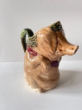 Pitcher Animalier Barbotine ONNAING MAJOLICA FRANCE