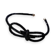 Serre-tête strass noir avec