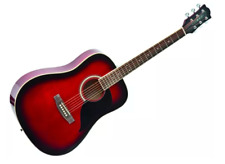Guitare Acoustique Électrifiée EKO Ranger 6 Rouge Sunburst "Rénovée"