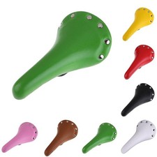Siège De Vélo De Route De Selle De Bicyclette PU Riveté Rétro De 28cm Faisant