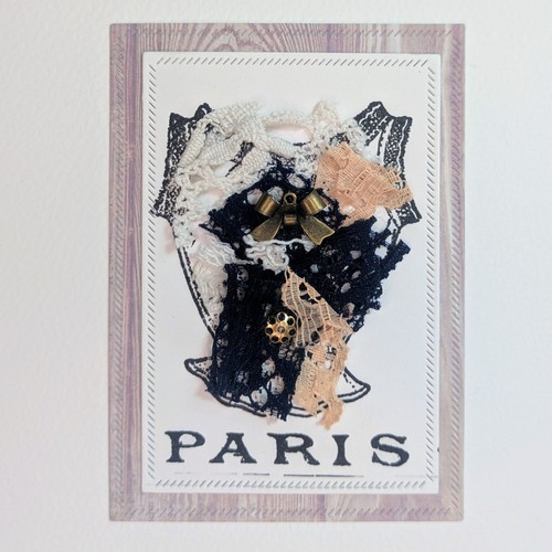 Original aceo atc paris lace - original,