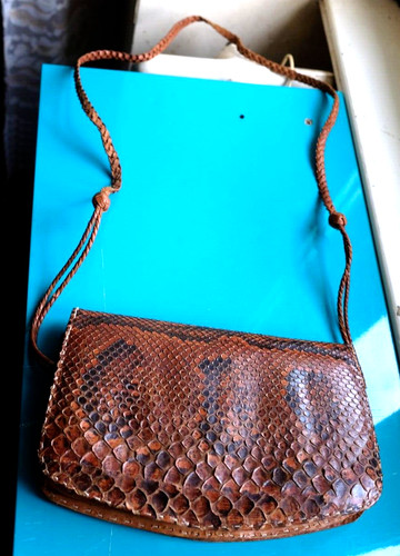Vintage ancien sac main cuir - main,