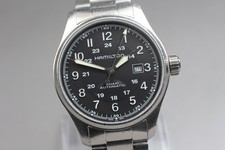 [Exc+4] Hamilton Khaki Field Automatic H706250 44mm Black Dial Date Men's Watch