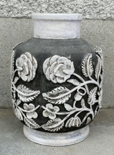 Pied de lampe ceramique décor