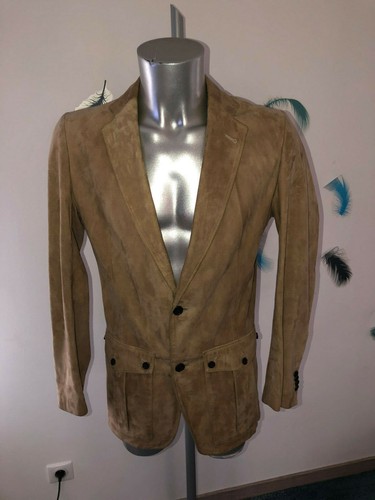 Veste cuir agneau suède - en,