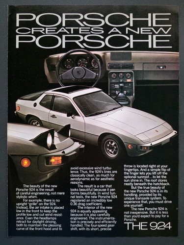 1977 print porsche 924 - print,