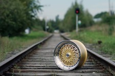 4X 15" MALM BBS RS 2 roues style GOLD 7J ET25 4X100 pour VW HONDA Toyota JDM