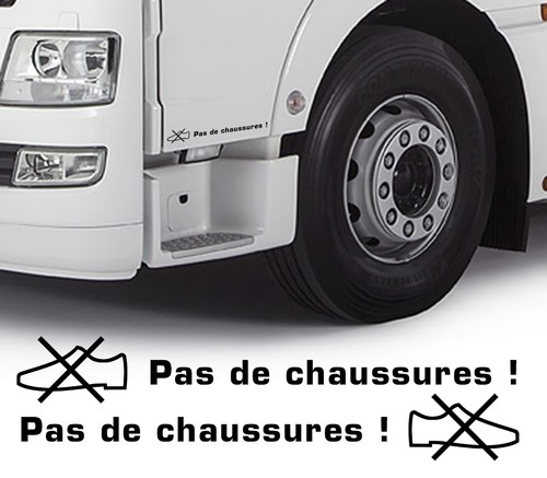 Pas chaussures camion - pas, de