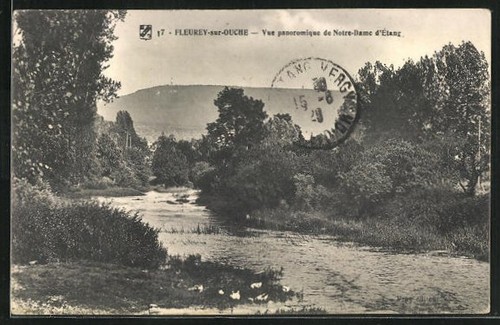 Cpa fleurey sur ouche vue - cpa,