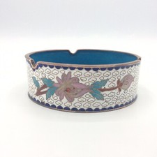 Cendrier en cuivre et émaux