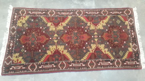 Ancien tapis laine kilim - tapis,