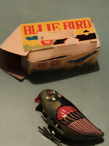 Oiseau mécanique vintage