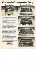 PUBLICITE ADVERTISING 044   1975   SONY   hi-fi    chaines compactes