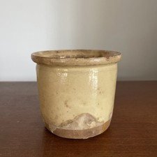 POT À GELÉE TERRE CUITE VERNISSÉE ART POPULAIRE XIX SUD-OUEST H 8 Cm BÉtat RARE