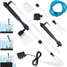 Electric Gravel Vacuum Cleaner Pump Aquarium Fish Tank Water Siphon Change Home