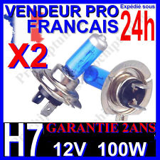  X2 AMPOULES XENON H7 100W LAMPE POUR VOITURE  FEU SUPER WHITE PHARE 12V PLASMA 