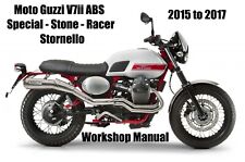 MOTO GUZZI V7ii ABS 2015 to 2017 WORKSHOP MANUAL - PDF File