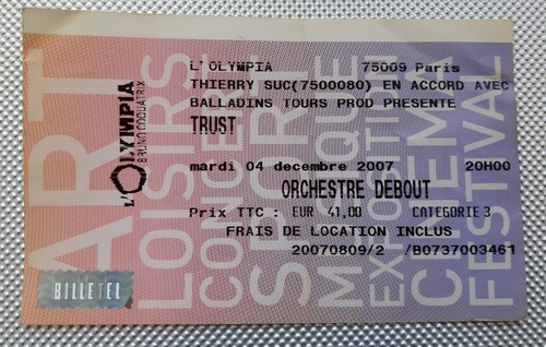 Ticket billet stub used place - used,