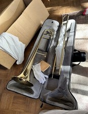 Eastar ETB-330 Bb Tenor Slide Trombone B Flat Brass Plated With Case Mouthpiece