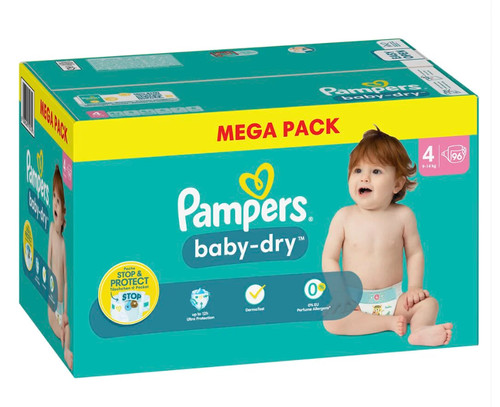 Mega pack couches pampers - mega, 96