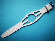 Bracelet en Cuir pour Spaceman Montre FORTIS Ou Tressa Blanc / 13