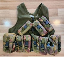 New Zealand Army DPM Combat Vest Waistcoat Load Bearing Webbing Chest Rig 