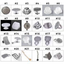 AZDENT Dental Orthodontic Lingual Buttons Bondable Round /Rectangular Base