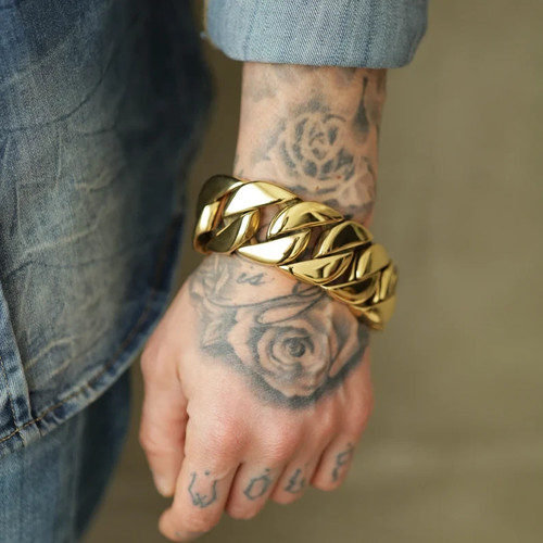 Bracelet homme jaune 18 - en, or