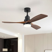 Ventilateur de plafond en bois